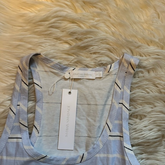 JONATHAN SIMKHAI Mary Tank In Sky Spring Stripe - Picture 5 of 7